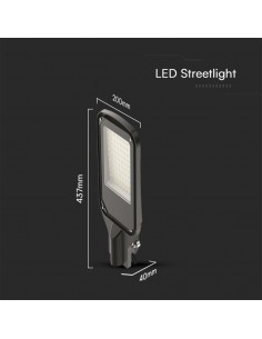 10210-Armatura Stradale LED  Colore Nero  -1 2