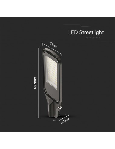 10210-Armatura Stradale LED  Colore Nero  -2