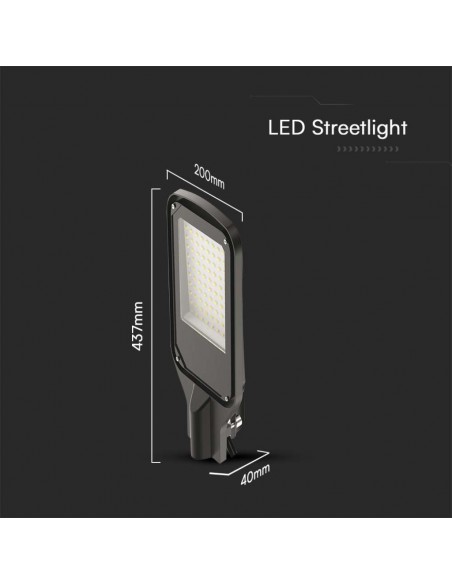 10210-Armatura Stradale LED  Colore Nero  -2