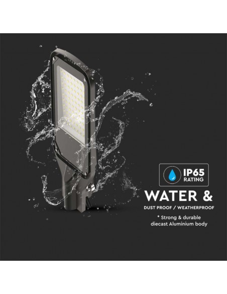 Armatura Stradale LED 100W Nero 6500K IP65