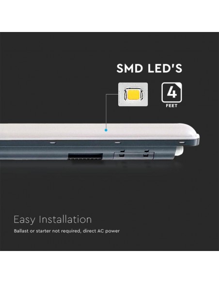 10213-Plafoniera LED Impermeabile  LM/W con Sensore X-Series cm Copertura Satinata  -6