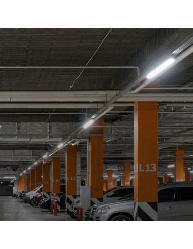 10222-Plafoniera LED Impermeabile  LM/W X-Series cm Copertura Satinata  -4