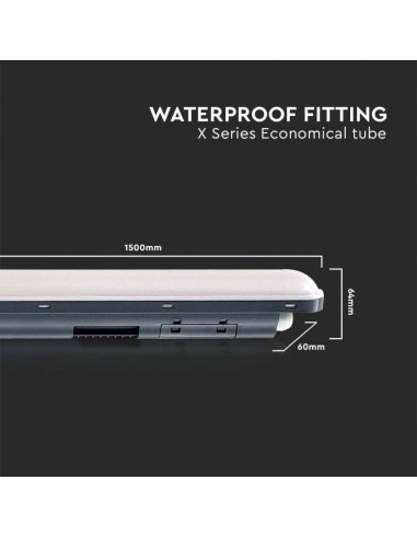 10223-Plafoniera LED Impermeabile  LM/W X-Series cm Copertura Satinata  -2