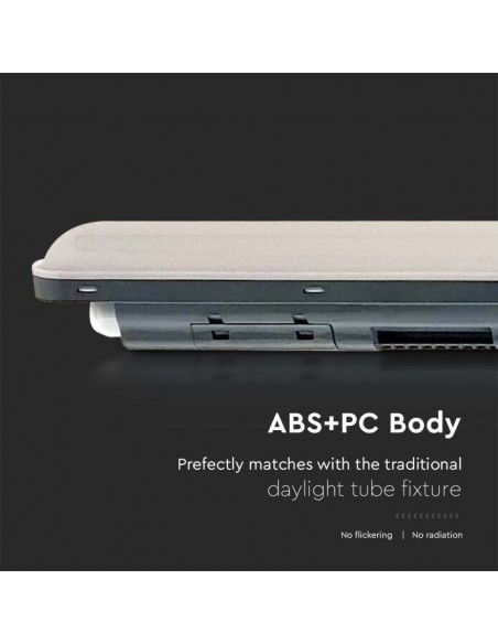 Plafoniera LED Impermeabile 48W 120LM/W X-Series 150cm Copertura Satinata 4000K IP65