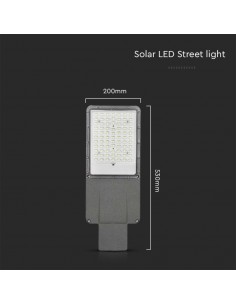 10226-Armatura Stradale Chip Bridgelux  con Pannello Solare  e Telecomando-1 2