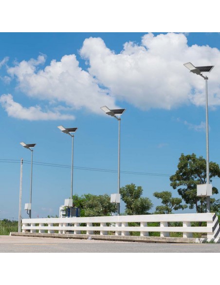 10227-Armatura Stradale Chip Bridgelux  con Pannello Solare  e Telecomando-3