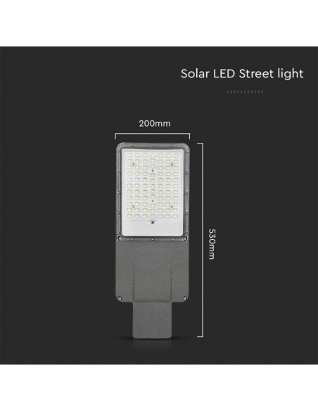 10229-Armatura Stradale Chip Bridgelux  con Pannello Solare  e Telecomando-2