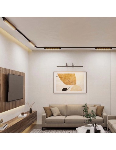 10240-Faretto LED Lineare da Binario Magnetico Slim  Colore Nero -5