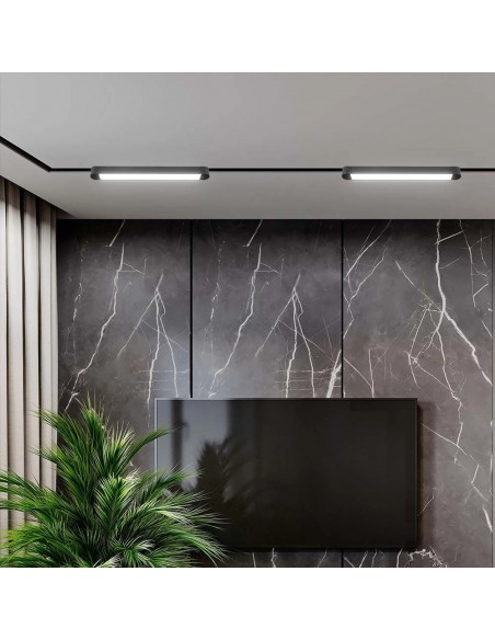 10244-Faretto LED Lineare da Binario Magnetico Slim  Colore Nero -4