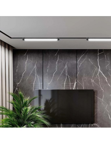 10246-Faretto LED Lineare da Binario Magnetico Slim  Colore Nero -4