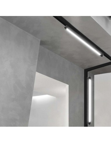 10246-Faretto LED Lineare da Binario Magnetico Slim  Colore Nero -5