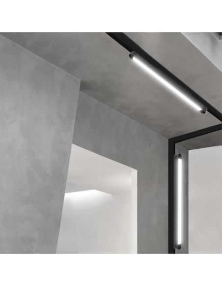 10246-Faretto LED Lineare da Binario Magnetico Slim  Colore Nero -5