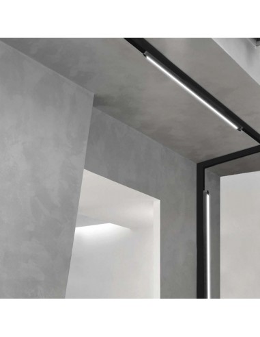 10249-Faretto LED Lineare da Binario Magnetico Slim  Colore Nero -5