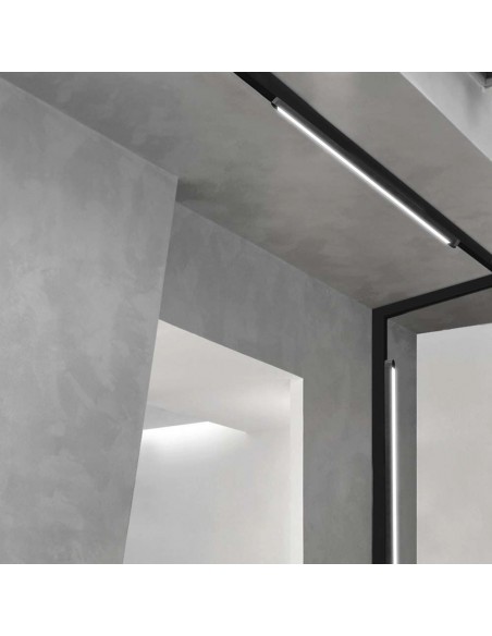 10249-Faretto LED Lineare da Binario Magnetico Slim  Colore Nero -5
