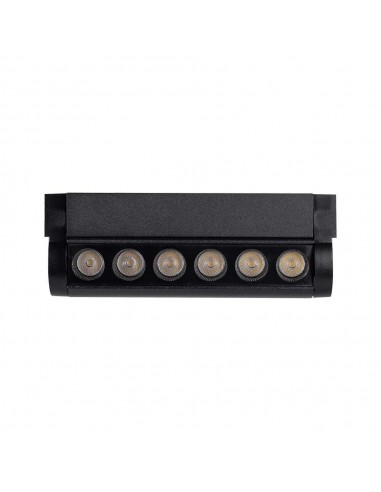 10258-Faretto LED Lineare da Binario Magnetico Regolabile  Colore Nero  IP-1
