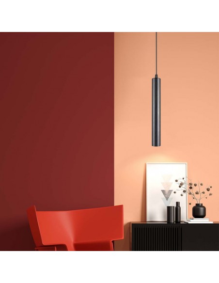 10264-Faretto LED da Binario Magnetico a Sospensione  Colore Nero  -5