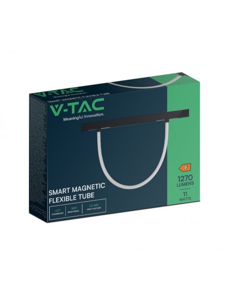 10275-Tubo LED Flessibile da Binario  Colore Nero Dimmerabile in Compatibile con Amazon Alexa e Google Home-2