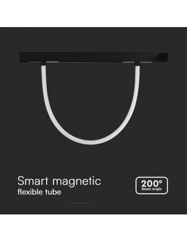 10275-Tubo LED Flessibile da Binario  Colore Nero Dimmerabile in Compatibile con Amazon Alexa e Google Home-7