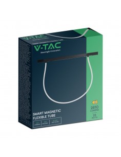 10276-Tubo LED Flessibile per Binario Magnetico  V Colore Nero CCT in Compatibile con Amazon Alexa e Google Home-1 2