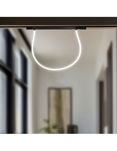 10276-Tubo LED Flessibile per Binario Magnetico  V Colore Nero CCT in Compatibile con Amazon Alexa e Google Home-6