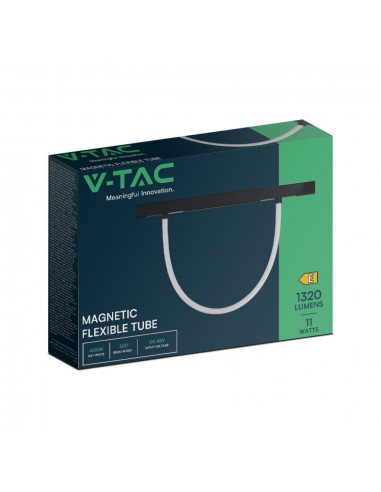 10277-Tubo LED Flessibile da Binario  Colore Nero Dimmerabile -2