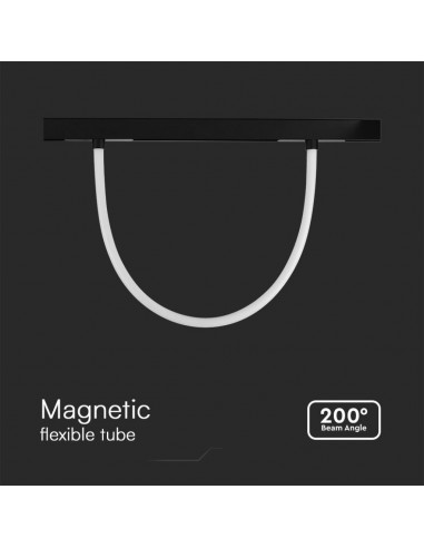 10277-Tubo LED Flessibile da Binario  Colore Nero Dimmerabile -6