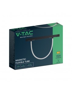 10278-Tubo LED Flessibile da Binario  Colore Nero Dimmerabile -1 2