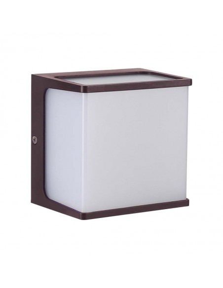 10283-Lampada LED da Muro a Lanterna  Classica Colore Marrone  -1