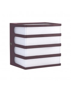 10285-Lampada LED da Muro a Lanterna  Moderna Colore Marrone  -1