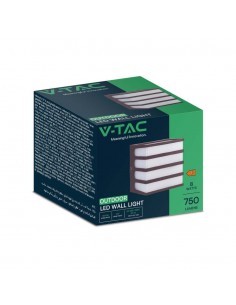 10285-Lampada LED da Muro a Lanterna  Moderna Colore Marrone  -1 2