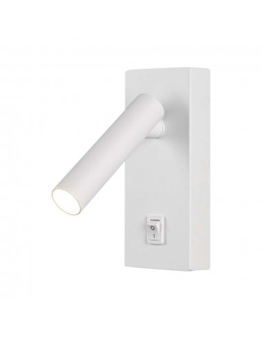 10289-Applique da Hotel per Lettura LED  Orientabile su Ogni Lato con Tasto On/Off  Colore Bianco -1
