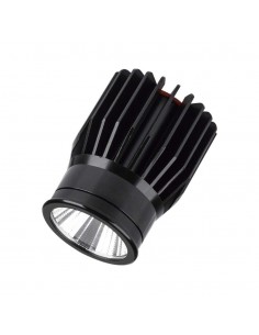 10303-Faretto LED da Incasso Rotondo LED  in Alluminio Colore Nero -1