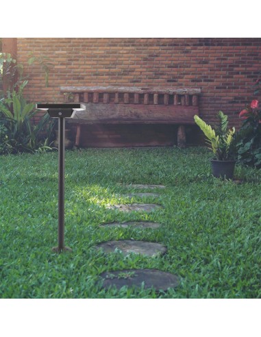 10304-Piantana Solare LED da Giardino  con sensore crepuscolare xmm Colore Nero in -5