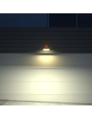 10305-Lampada LED da Muro  Con Pannello Solare e Sensore PIR Colore Nero  -5