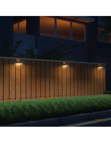 10306-Lampada LED da Muro  Con Pannello Solare e Sensore PIR Colore Bianco  -6