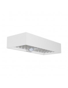 10308-Lampada LED da Muro  Con Pannello Solare e Sensore PIR Colore Bianco  -1