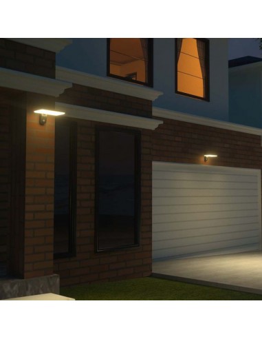 10315-Lampada LED Solare  da Muro Rettangolare con Batteria LiFePO V Colore Nero CCT  -6