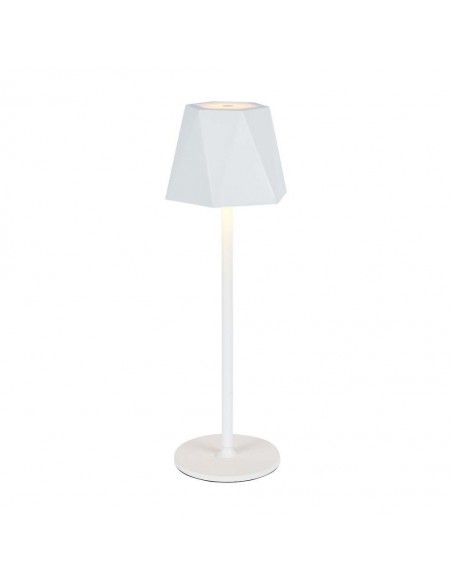 10324-Lampada LED da Tavolo  xmm Colore Bianco ricaricabile con USB C Touch Dimmerabile in-1