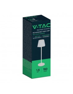 10324-Lampada LED da Tavolo  xmm Colore Bianco ricaricabile con USB C Touch Dimmerabile in-1 2