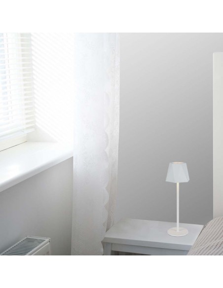 10324-Lampada LED da Tavolo  xmm Colore Bianco ricaricabile con USB C Touch Dimmerabile in-5