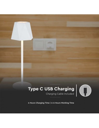 Lampada Da Tavolo Led 4W Bianca 3in1