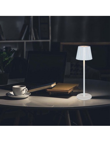 10326-Lampada LED da Tavolo  xmm Colore Bianco ricaricabile con USB C Touch Dimmerabile in-4