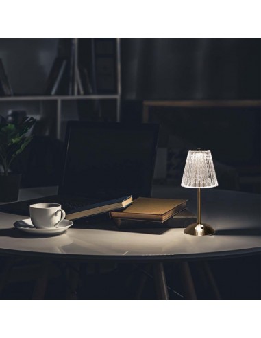 10327-Lampada LED da Tavolo  xmm Colore Nichel Sabbia Ricaricabile con USB C Touch Dimmerabile in-4
