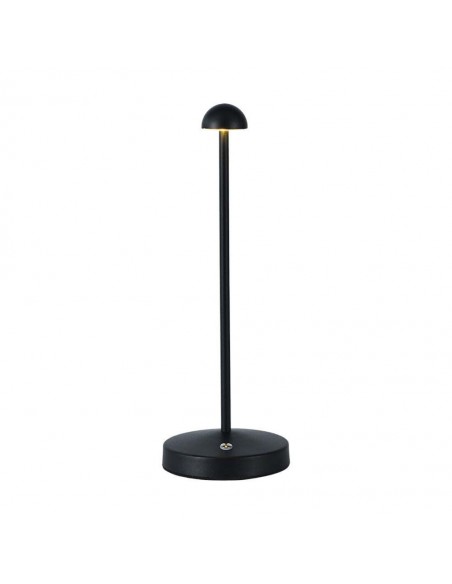 10328-Lampada LED da Tavolo  xmm Colore Nero ricaricabile con USB C Touch Dimmerabile in-1