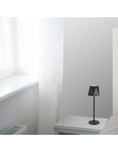 10330-Lampada LED da Tavolo  xmm Colore Nero ricaricabile con USB C Touch Dimmerabile in-5
