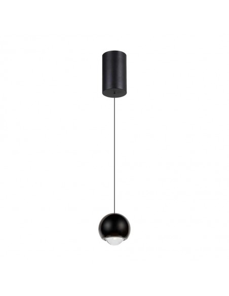 10341-Lampadario LED a Sospensione  a Forma di Sfera Øxcm Regolabile  Colore Nero-1