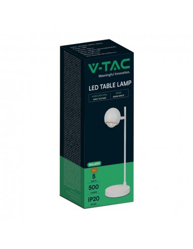 10346-Lampada LED da Tavolo  xmm Colore Bianco -2