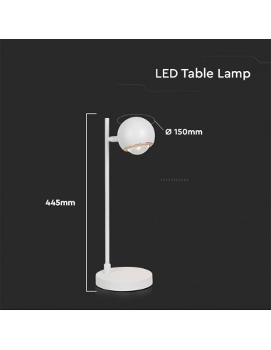 10346-Lampada LED da Tavolo  xmm Colore Bianco -3