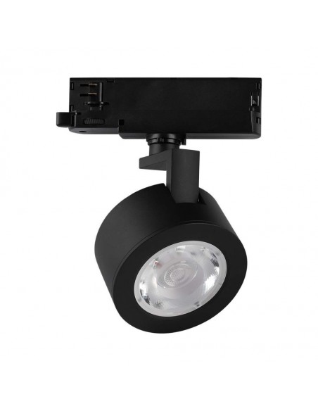 10371-Faretto LED COB da Binario Trifase  Colore Nero  CCT in-1