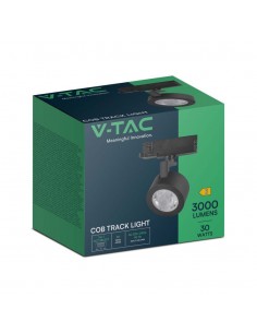 10371-Faretto LED COB da Binario Trifase  Colore Nero  CCT in-1 2